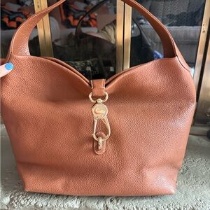 Dooney & Bourke Brown and Gold Hobo Bag